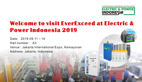 Welcome to visit EverExceed at Electric & Power Indonesia 2019