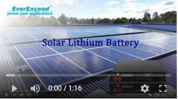EverExceed Solar Lithium Battery for energy storage