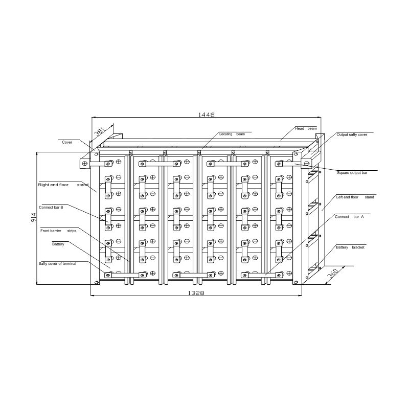 MR MAX 48V series standard battery rack drawings -EverExceed
