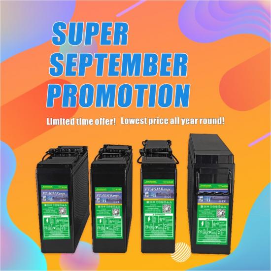 September Promotional Sale Front Access FT Range VRLA Battery -EverExceed