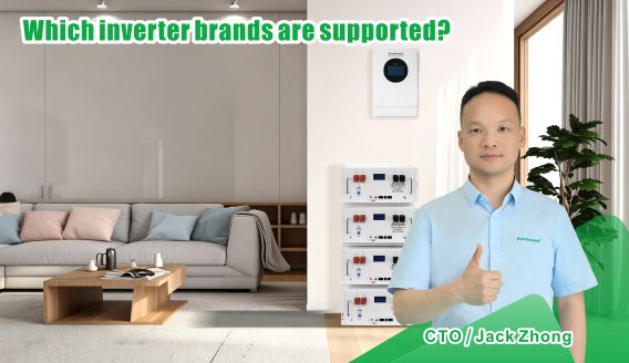 Which inverter brands are compatible with EverExceed energy storage batteries?