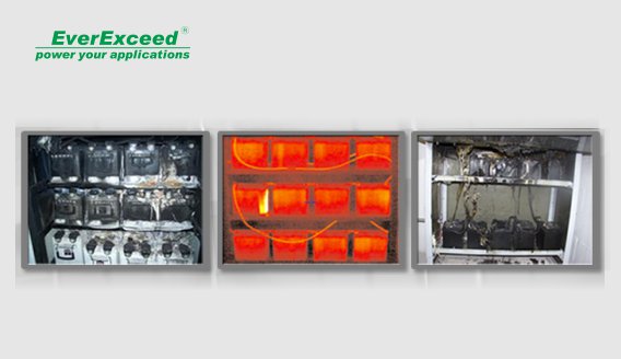 What is the reason behind the thermal runaway phenomena of the VRLA battery?