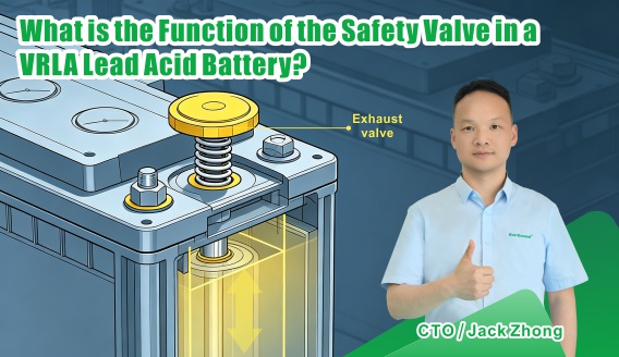 What Is the Function of the Safety Valve in a VRLA Lead Acid Battery?