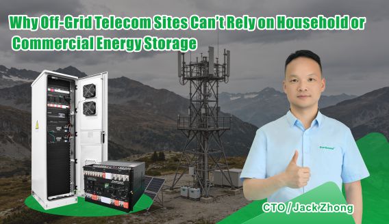 Why Off-Grid Telecom Sites Can't Rely on Household or Commercial Energy Storag