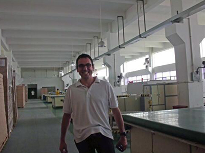 A friend from South America visiting EverExceed solar panel factory