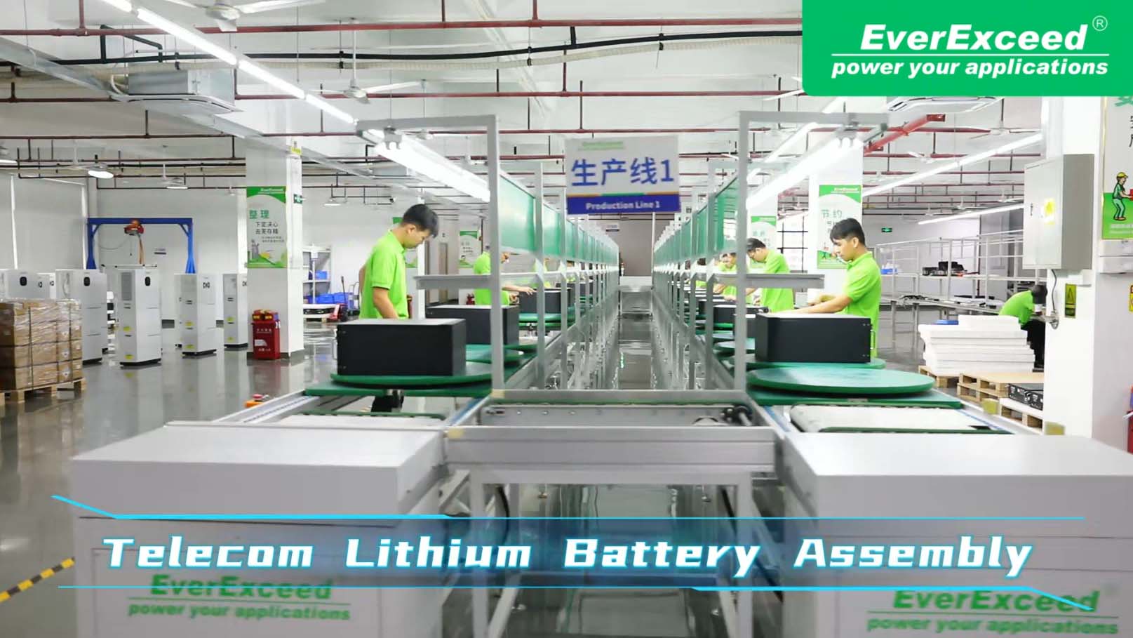  EverExceed EV48100 T(48v100Ah) Lithium battery production