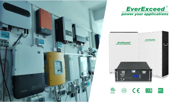 EverExceed's new Lithium Iron battery is now compatible with 15 solar inverter brands