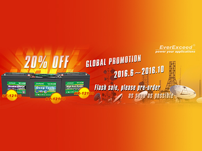EverExceed Global Promotion of VRLA Batteries