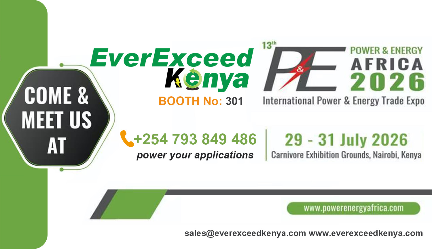 EverExceed Kenya–13th Power & Energy Exhibition
