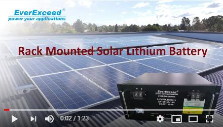 EverExceed Rack Mounted Solar Lithium Battery