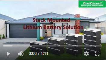 EverExceed Stack Mounted Lithium battery