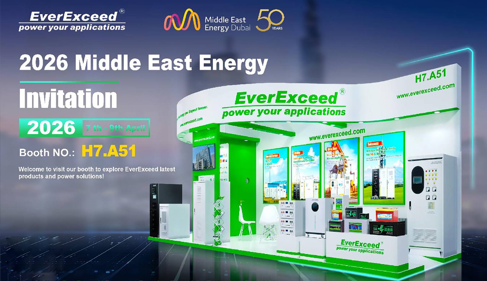 Join EverExceed at Middle East Energy 2026 – Reliable Power for Critical Energy Industries
